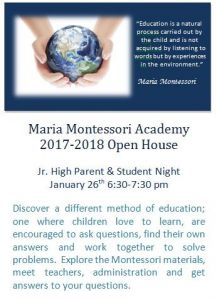 Junior High Open House 16-17